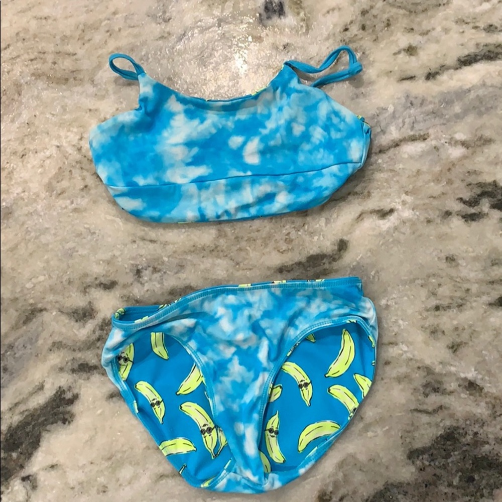 Blue banana reversible two-piece